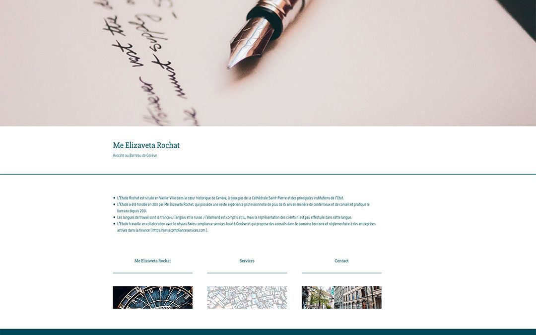 Website Etude Rochat