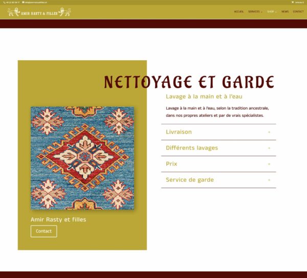 Tapis Amir Rasty et Filles Genève